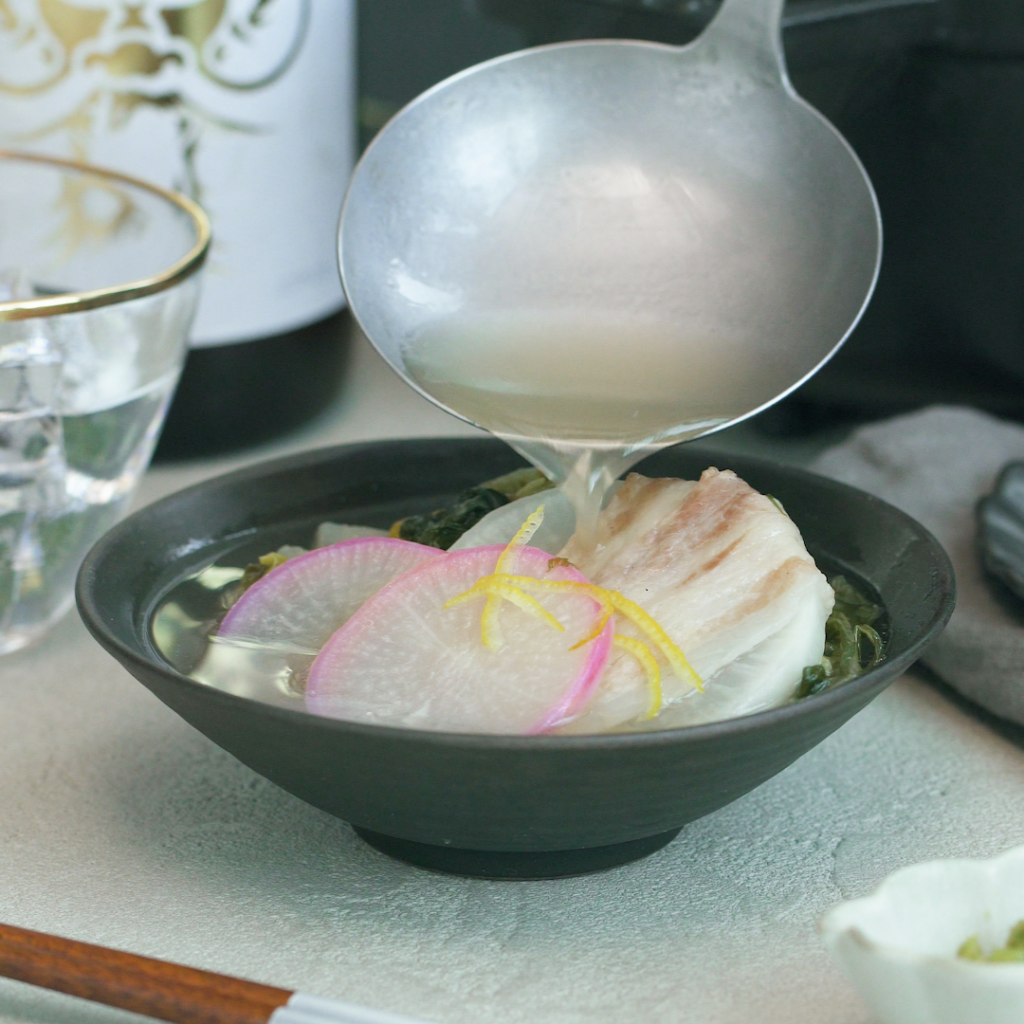 本格芋焼酎『魂の芋』に合わせたいおつまみレシピをご紹介【大根と黒豚のミルフィーユ鍋】
